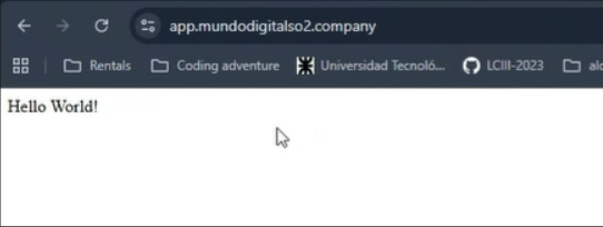 Droplet implementado - Digital Ocean